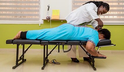 Gentle Chiropractic Adjustments to base of the neck help solve headaches.