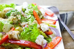 Christmas vegetable salad